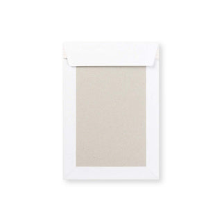 Envelope Branco com Cartolina ao Dorso 254x178 mm