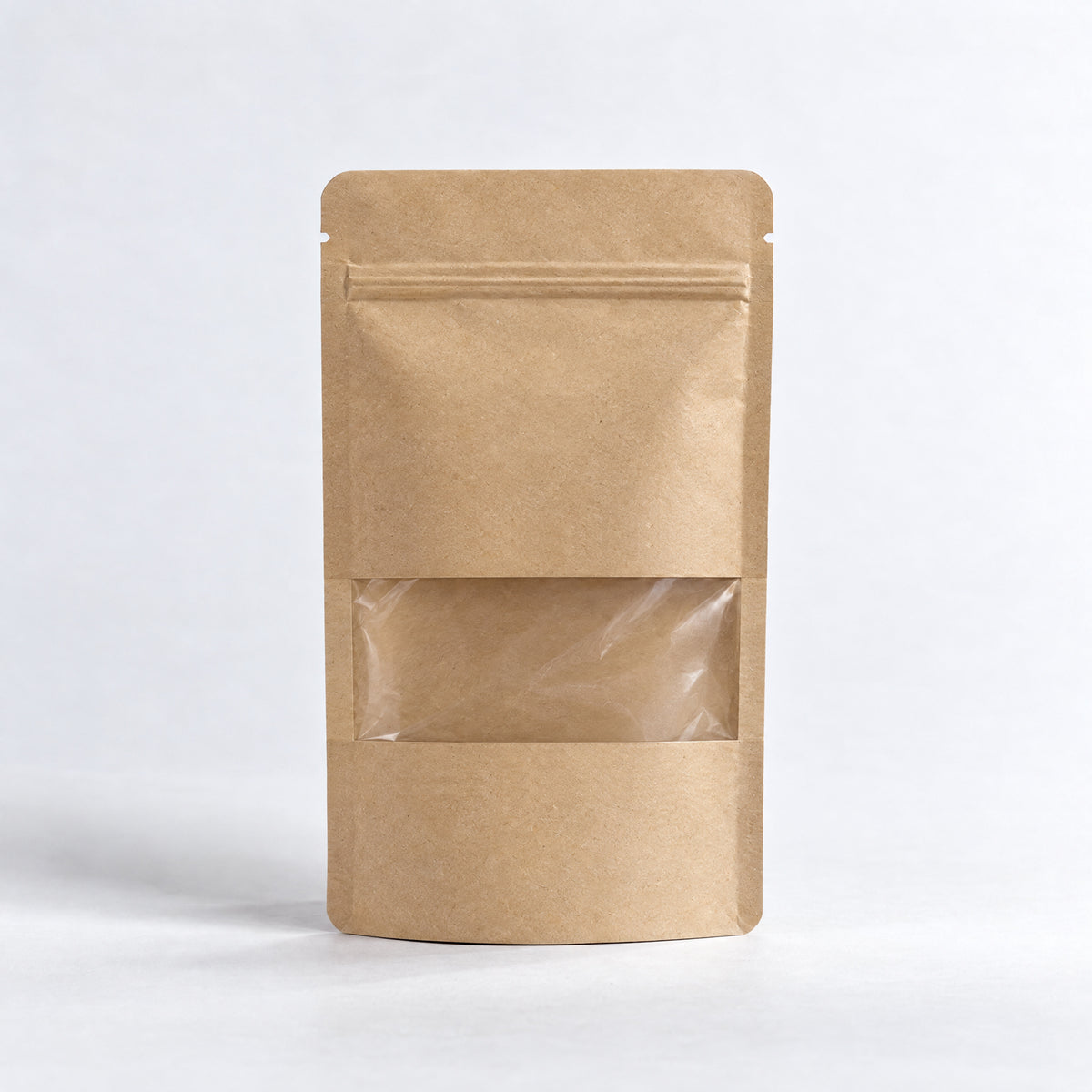 Saco Doypack para comida com janela