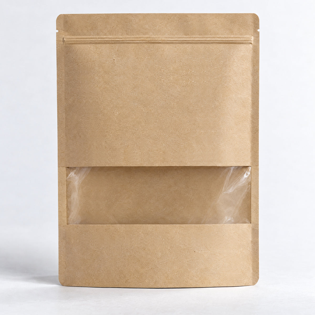 Saco Doypack para comida com janela