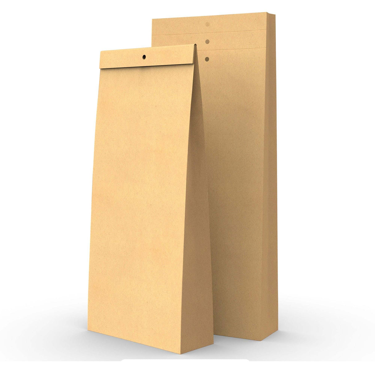 Saco de amostra kraft com orifícios 345x140x45mm
