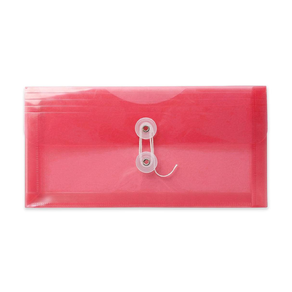 Envelope de polipropileno com fecho de corda e anilha
