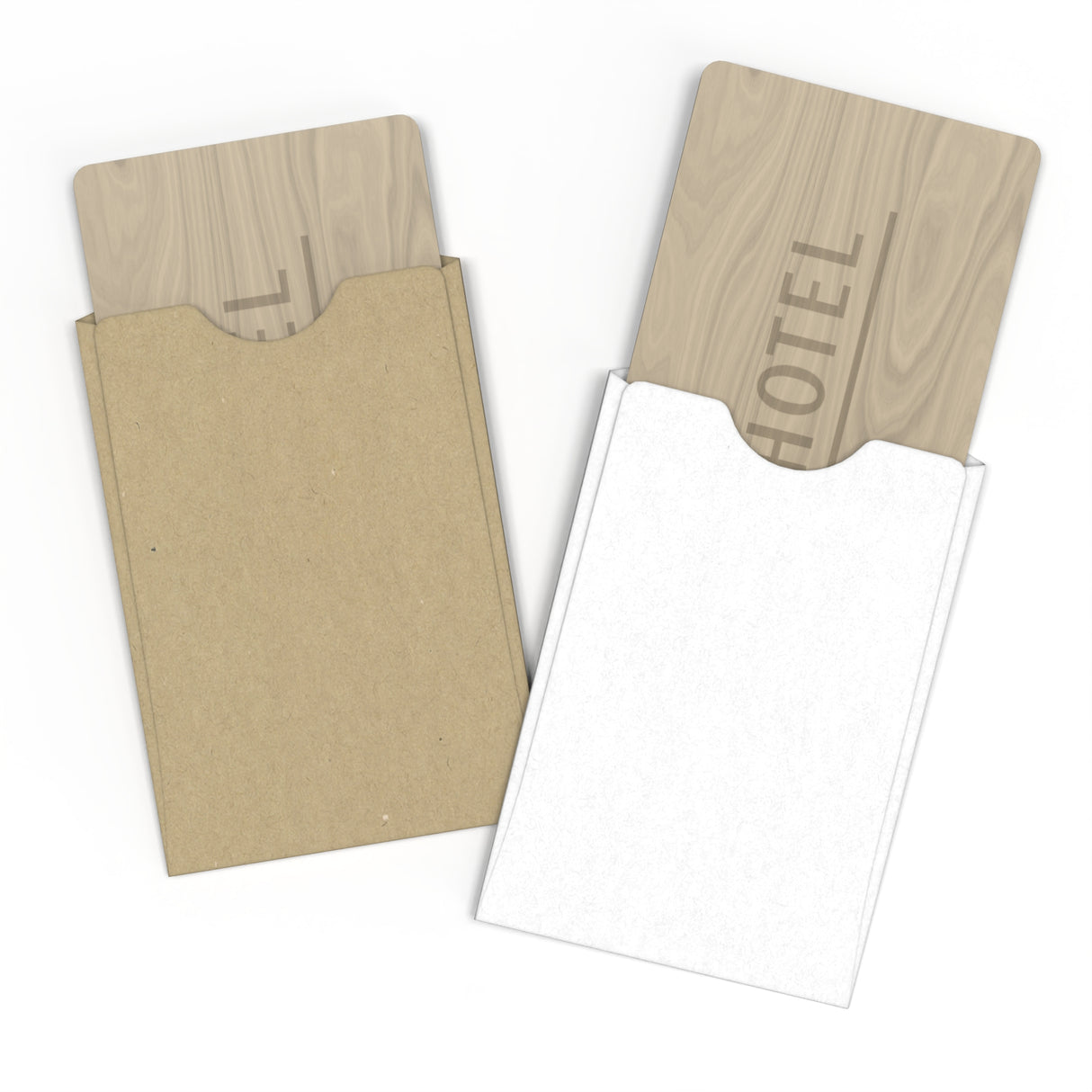 Envelopes para cartões de hotel