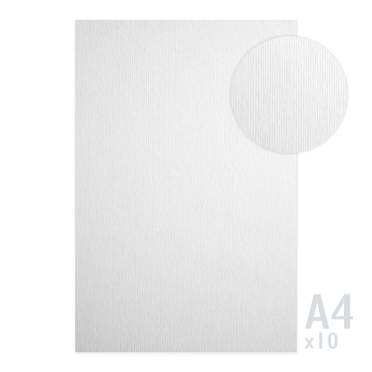 Papel com textura de linho 215g/m² - 10 folhas A4