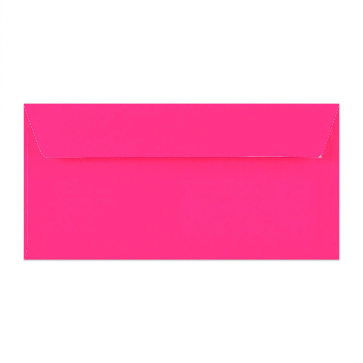 Envelope rosa néon com janela 110x220 mm (DL)