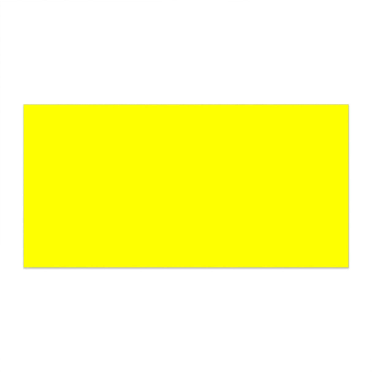 Envelope amarelo néon com janela 110x220 mm (DL)