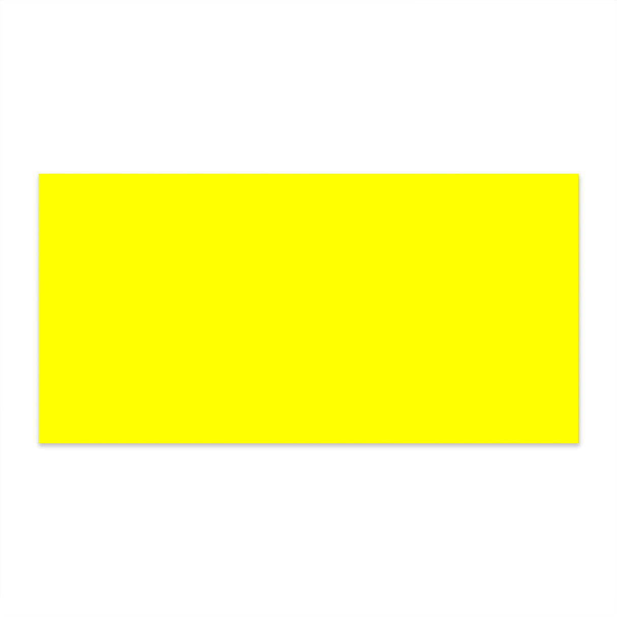 Envelope amarelo néon 110x220 mm (DL)