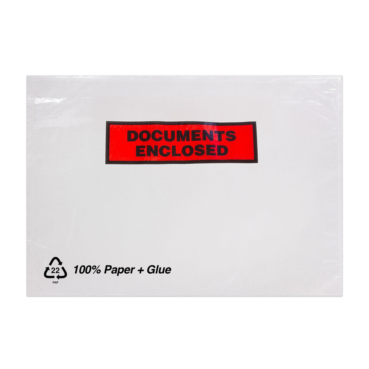 Sacos de papel adesivo para documentos com impressão