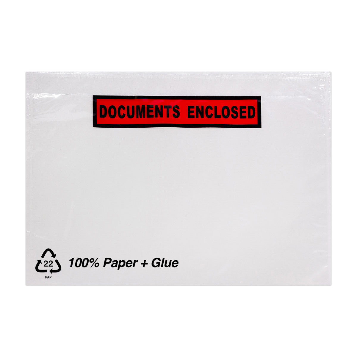 Sacos de papel adesivo para documentos com impressão