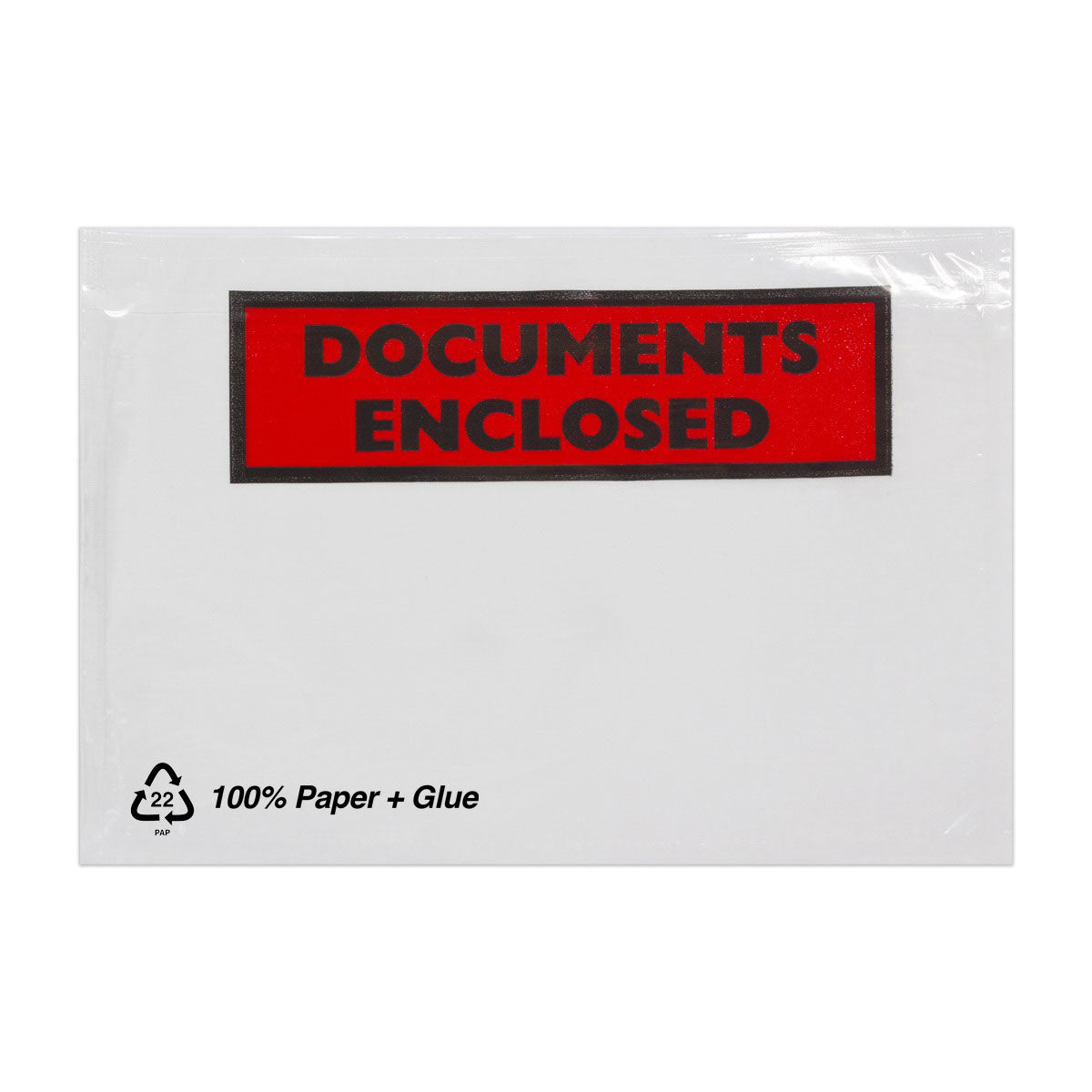 Sacos de papel adesivo para documentos com impressão