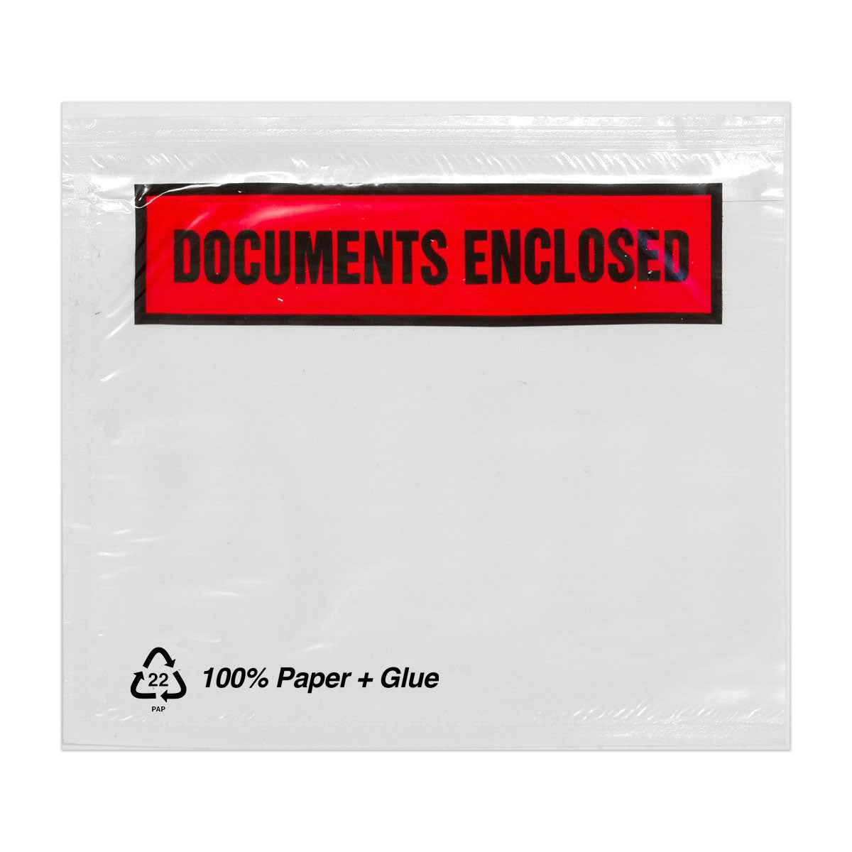 Sacos de papel adesivo para documentos com impressão