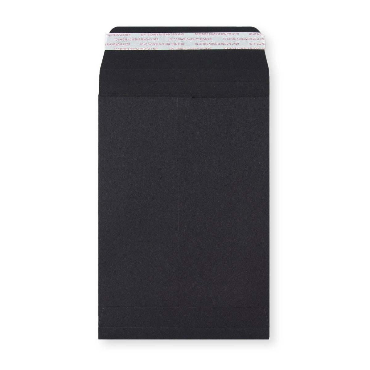 Envelope preto de alto gramagem com reforço 229x162x25 mm (C5)
