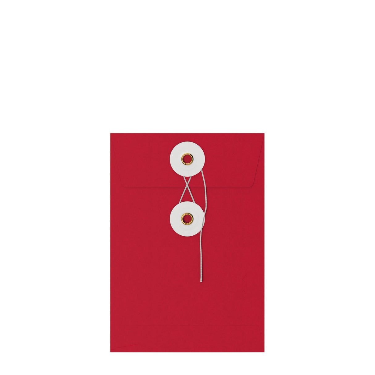 Envelopes coloridos com fecho de corda e anilha