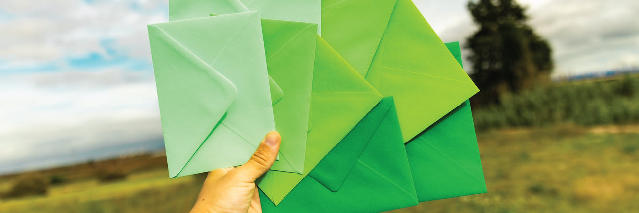 Envelopes verdes