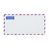 Envelope branco de correio aéreo 110x220 mm (DL)