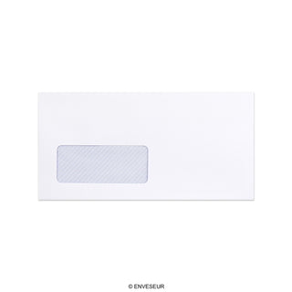 Envelope branco com janela 110x220 mm (DL)