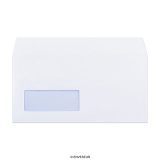 Envelope branco com janela 110x220 mm (DL)