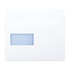 Envelope branco com janela 162x229 mm (C5)
