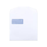 Envelope branco com janela 220x220 mm