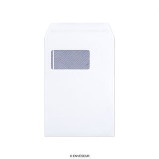Envelope branco com janela 229x162 mm (C5)
