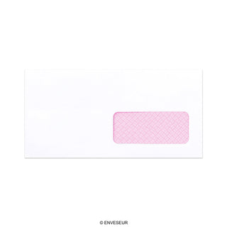 Envelope branco para impressão láser com janela 110x220 mm (DL)