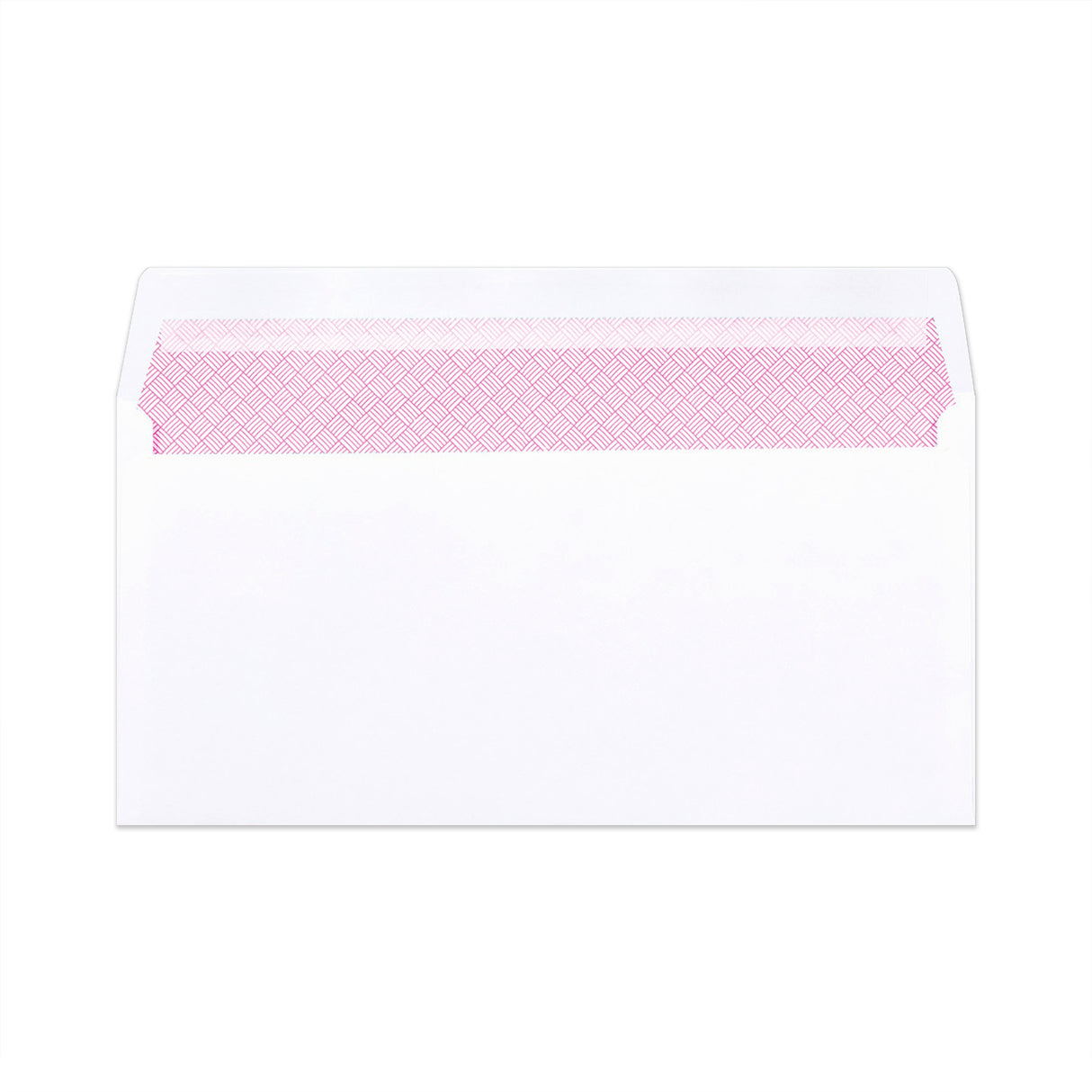 Envelope branco para impressão láser com janela 110x220 mm (DL)