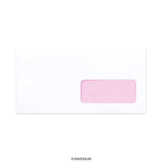 Envelope branco para impressão láser com janela 115x225 mm (DL+)