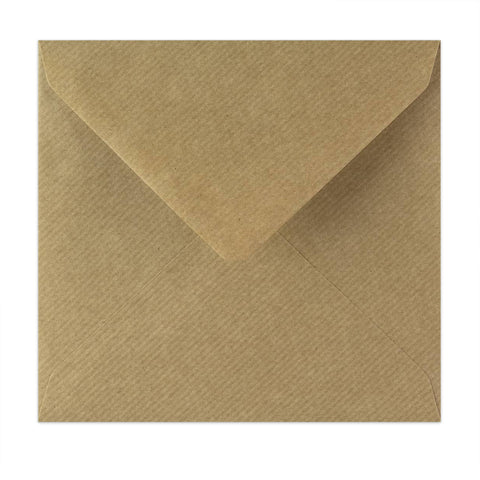Envelope kraft com linhas 155x155 mm