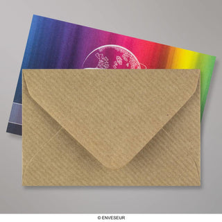 Envelope kraft com nervuras 62x94 mm