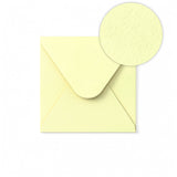 Envelope Marfim com Textura Martelada 130 x 130 mm
