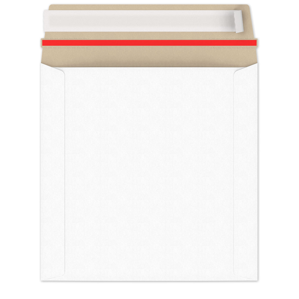 Envelopes rígidos em cartão branco