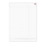 Envelopes rígidos em cartão branco