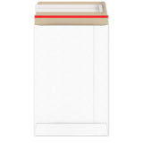 Envelopes rígidos em cartão branco