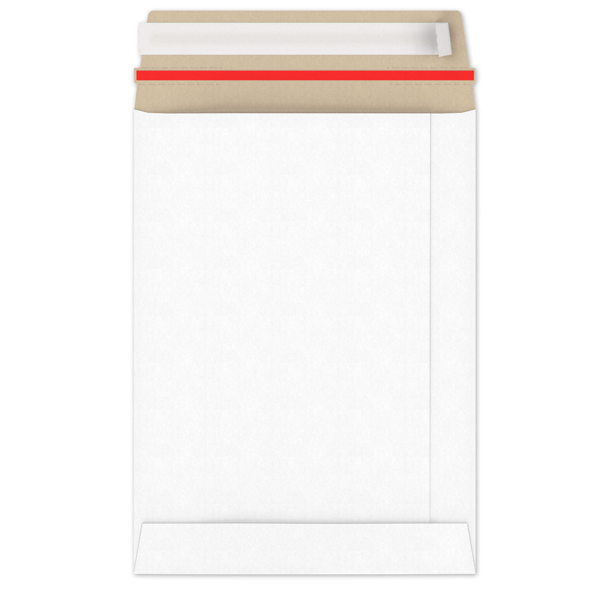 Envelopes rígidos em cartão branco