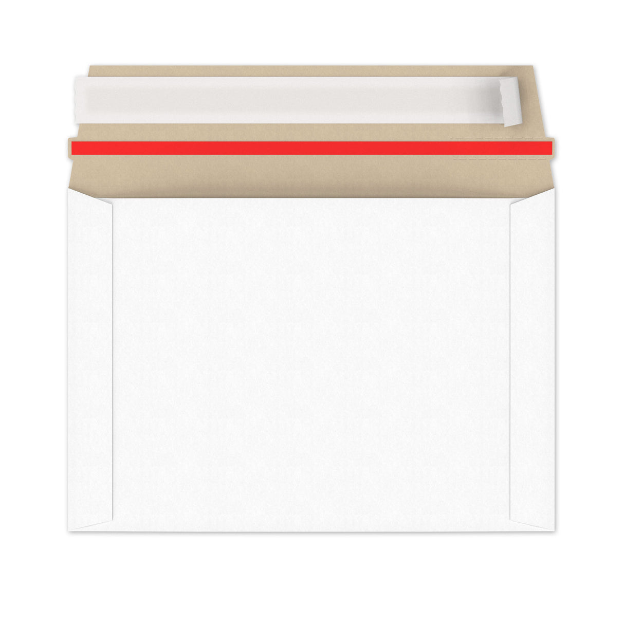 Envelopes rígidos em cartão branco