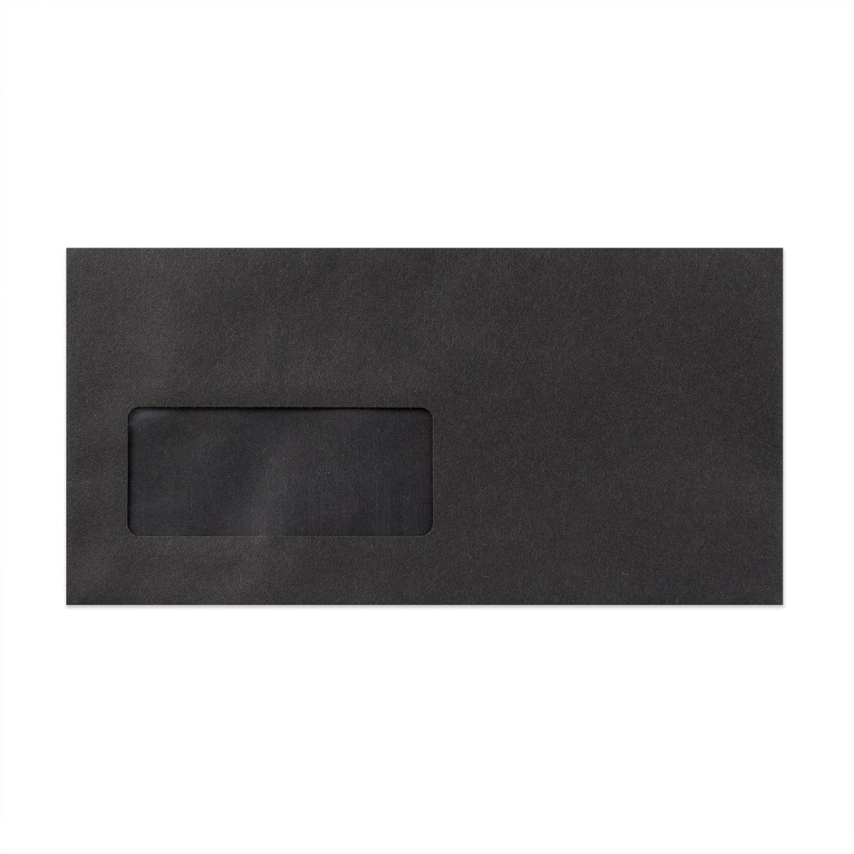 Envelope preto com janela 110x220 mm (DL)