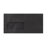 Envelope preto com janela 110x220 mm (DL)
