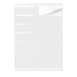 Etiquetas adesivas retangulares