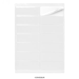 Etiquetas adesivas retangulares