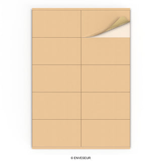 Etiquetas adesivas retangulares