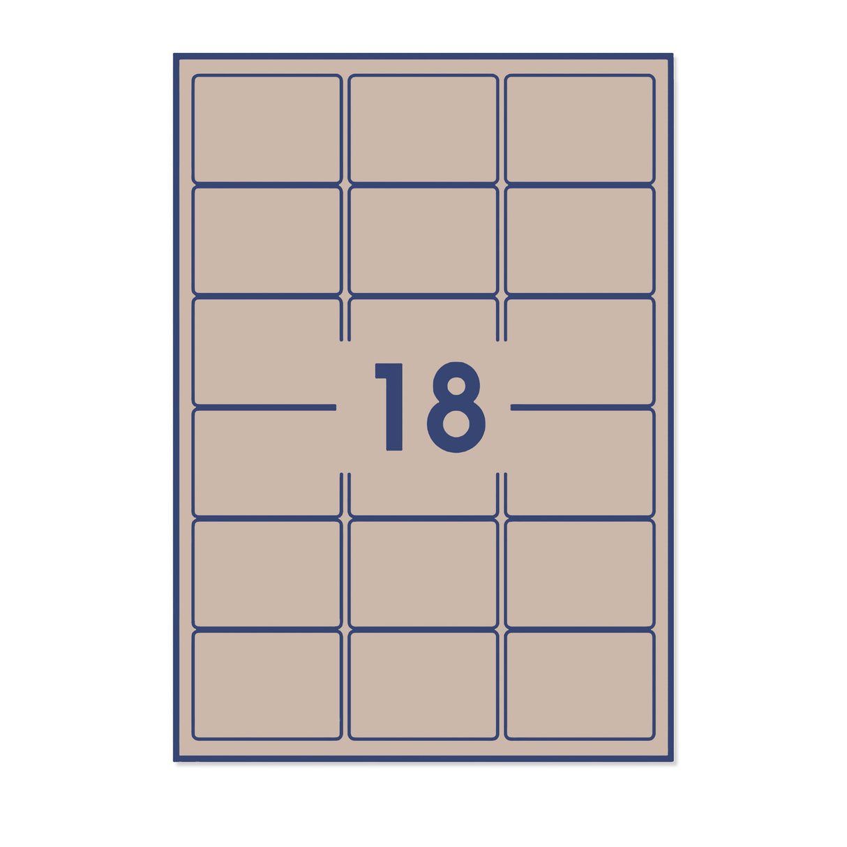 Etiquetas adesivas retangulares