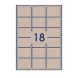 Etiquetas adesivas retangulares