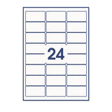 Etiquetas adesivas retangulares