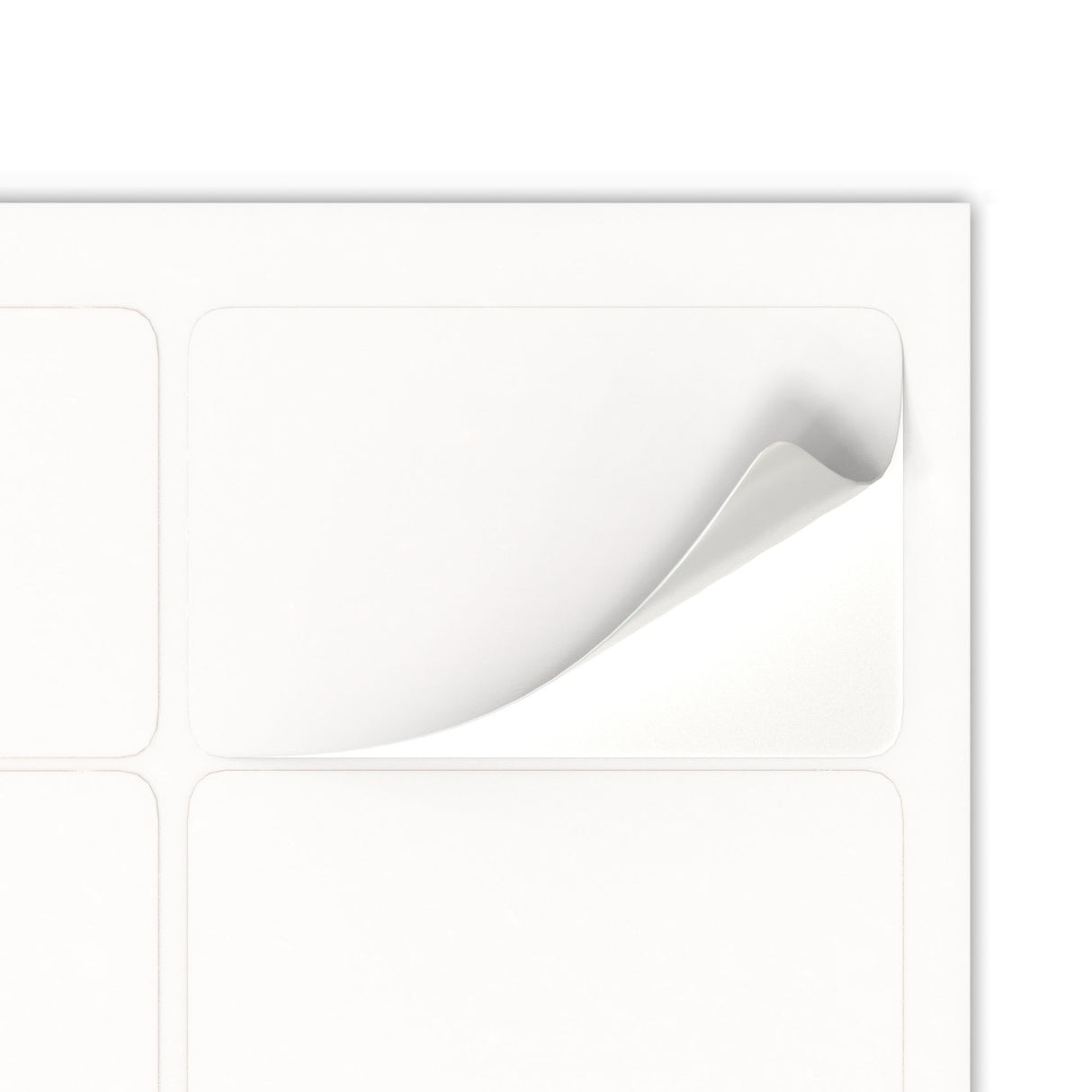 Etiquetas adesivas retangulares