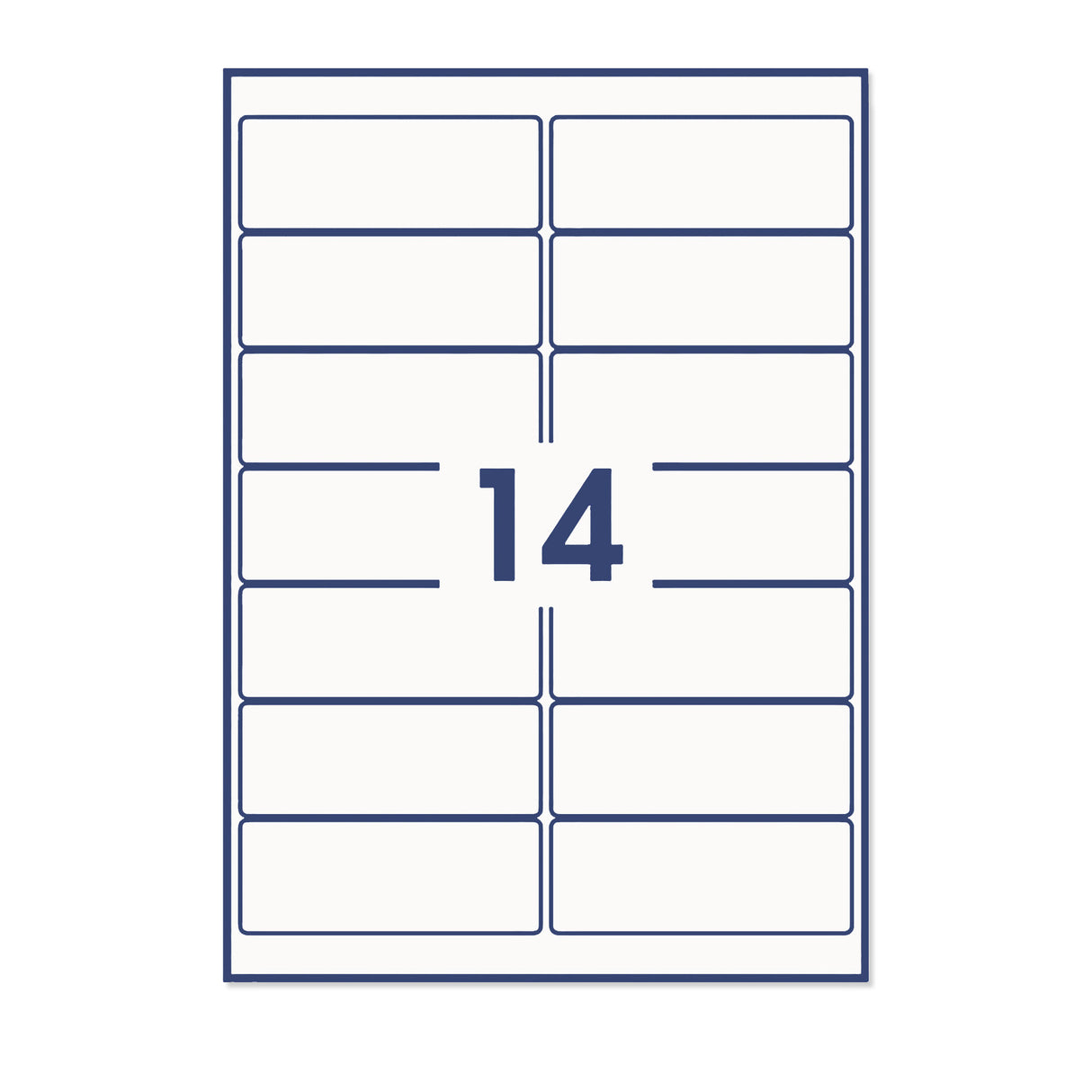 Etiquetas adesivas retangulares