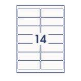 Etiquetas adesivas retangulares