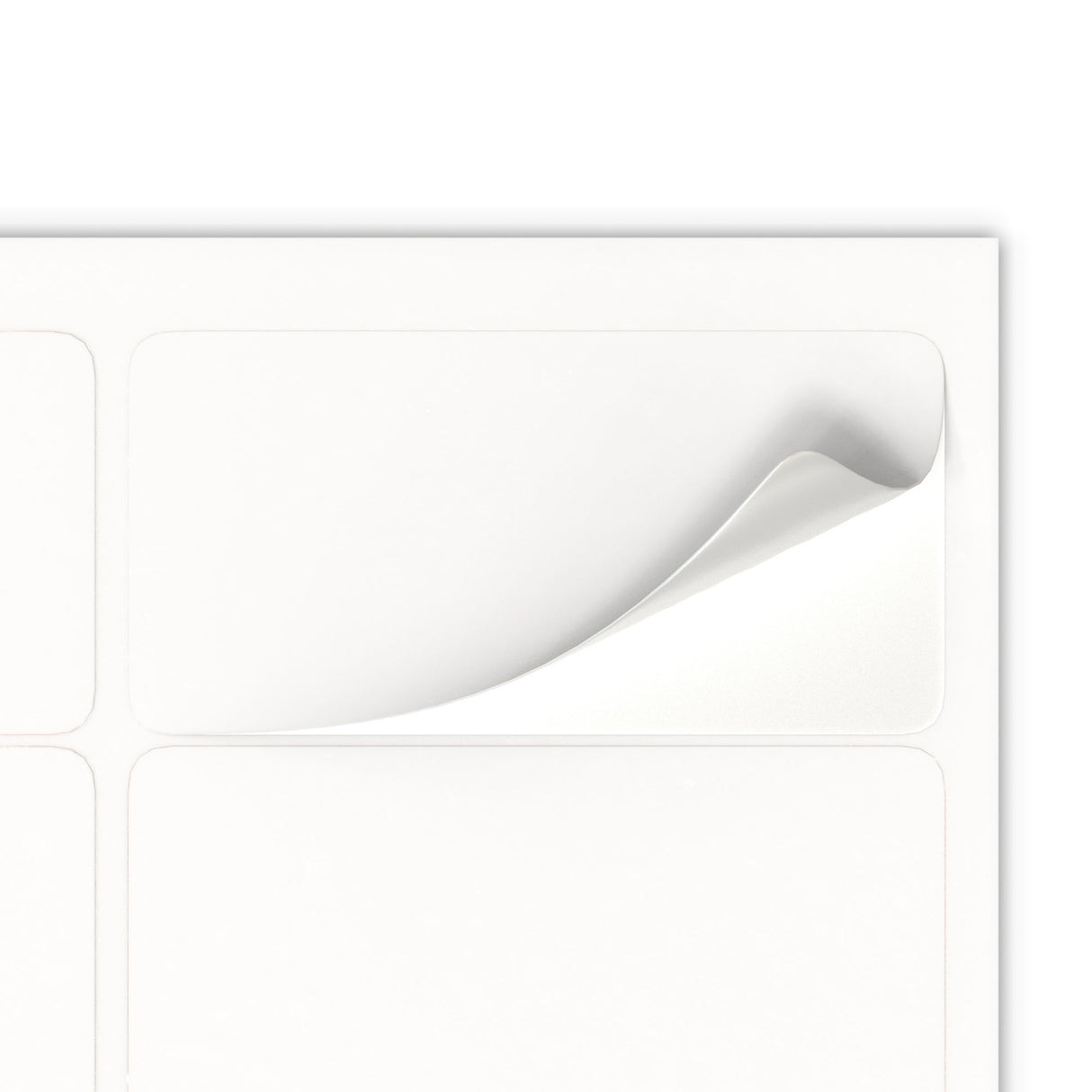 Etiquetas adesivas retangulares