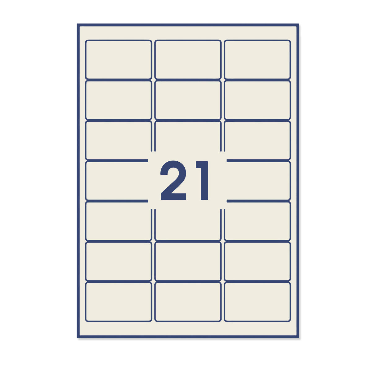 Etiquetas adesivas retangulares