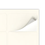 Etiquetas adesivas retangulares