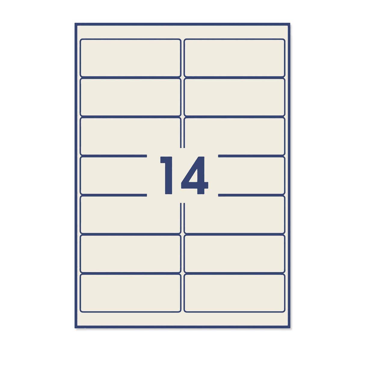 Etiquetas adesivas retangulares