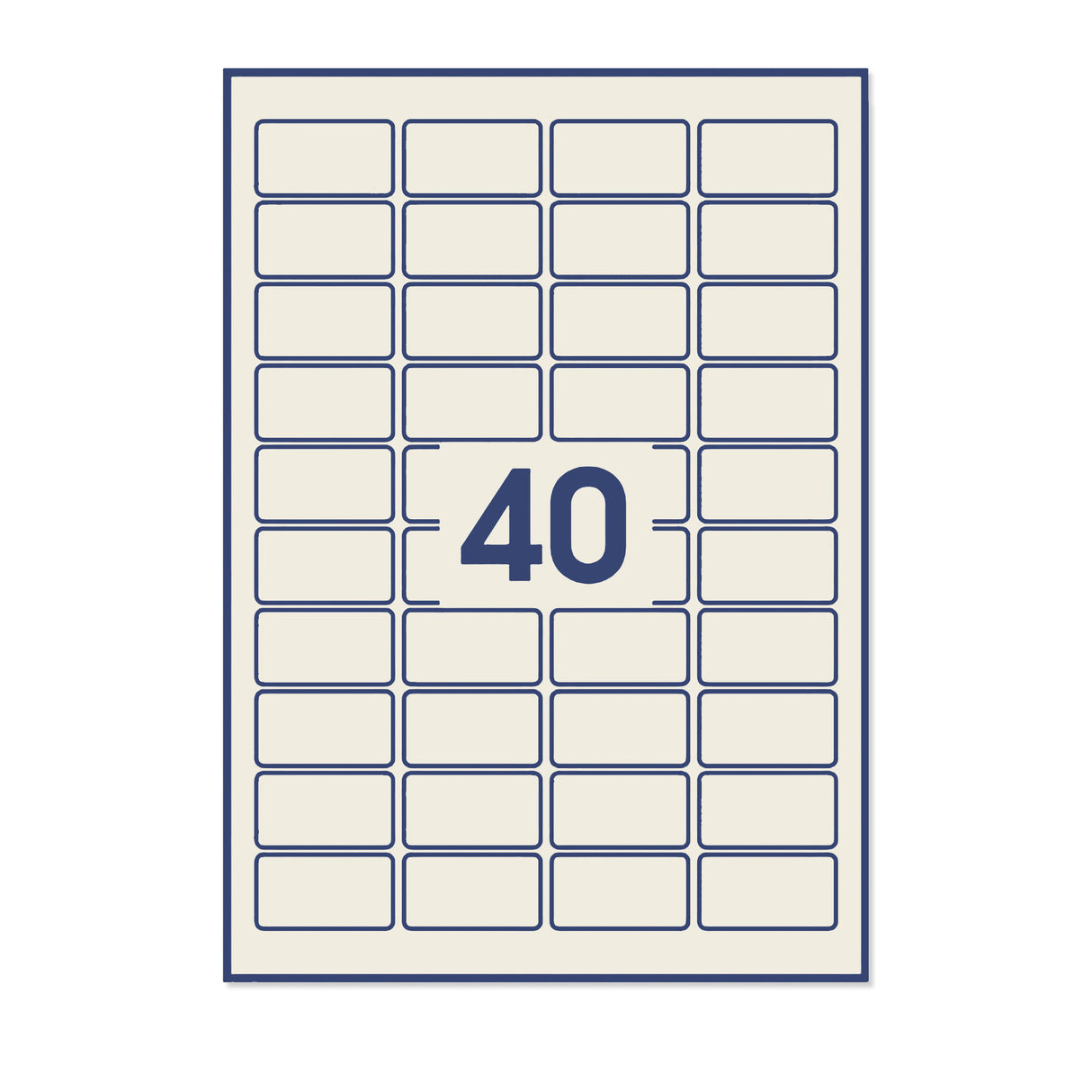 Etiquetas adesivas retangulares